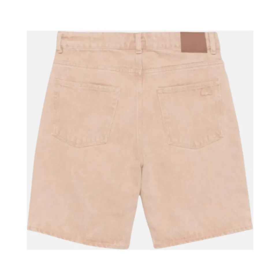 Beige Bermuda Denim Shorts