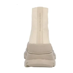 Beige LaceUp Platform Buty