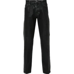 Beżowe Jeansy Denim
