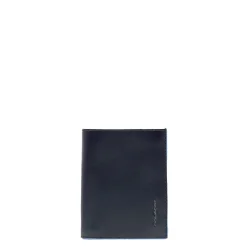 Blue Square Pionowy Portfel Trifold