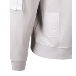 Bluza z diagonalnego polaru z zamkiem 1/4, barwiona w kawałku