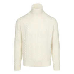 Braided Zip Turtleneck