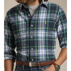 Brushed Oxford Checked Shirt