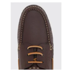 Brązowe Skórzane Buty Brogue