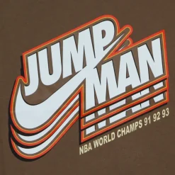 Brązowy T-shirt Archaeo z logo Jumpman