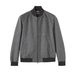 Cashmere Grey Bomber Jacket