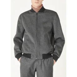 Cashmere Grey Bomber Jacket