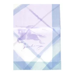 Check Silk Twill Scarf