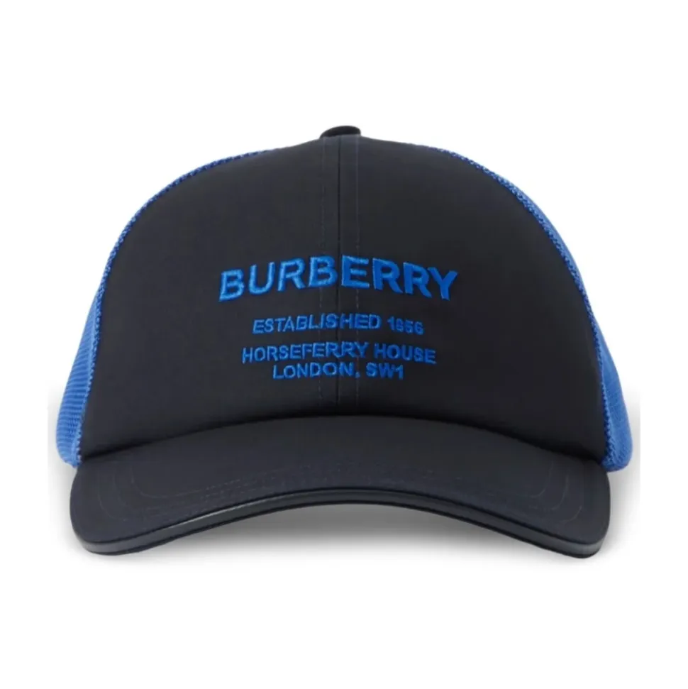 Czapka z daszkiem Burberry z logo i siateczką