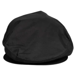 Czarna Bawełniana Czapka Newsboy Cabbie