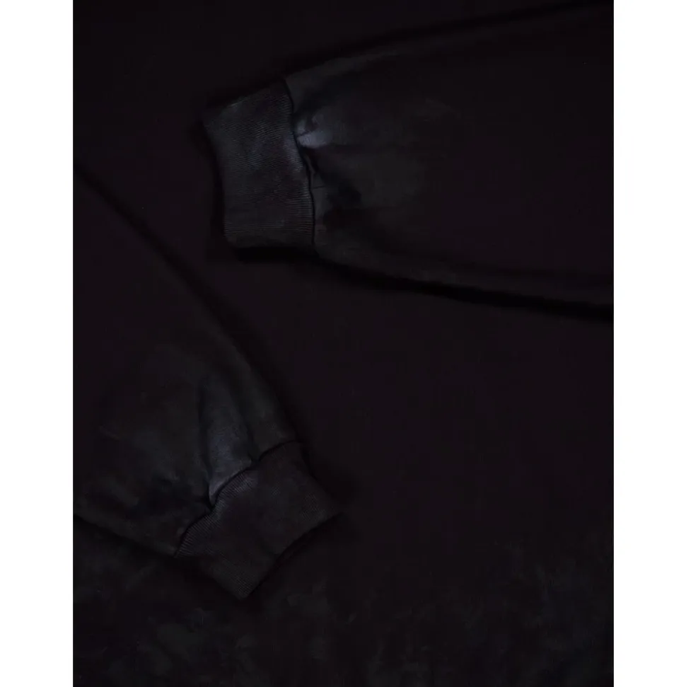 Czarna Bluza z Metalowym Wzorem BB