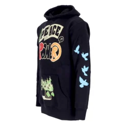 Czarna bluza z nadrukiem Peace and Power