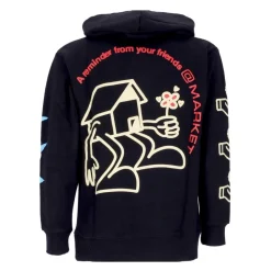 Czarna bluza z nadrukiem Peace and Power