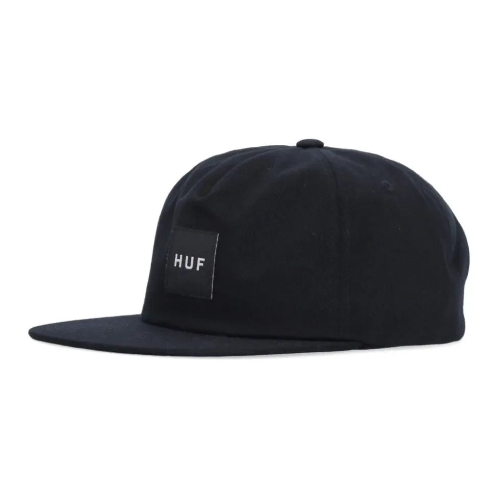 Czarna Czapka z Daszkiem Flat Snapback