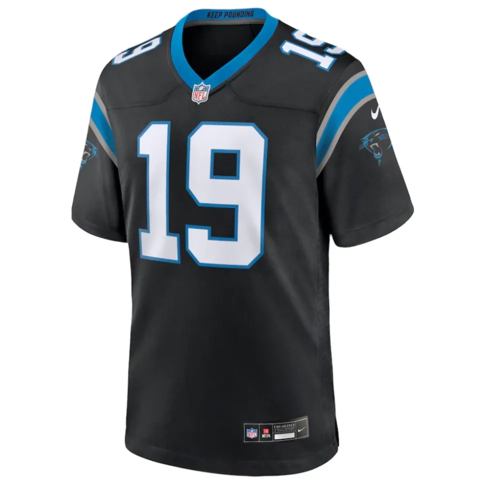 Czarna koszulka Carolina Panthers Adam Thielen