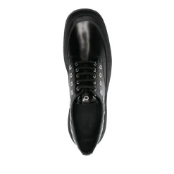 Czarne Buty Chunky-Sole Derby