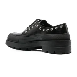 Czarne Buty Chunky-Sole Derby