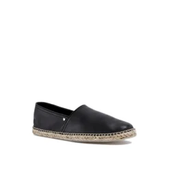 Czarne Gancini Logo Espadryle