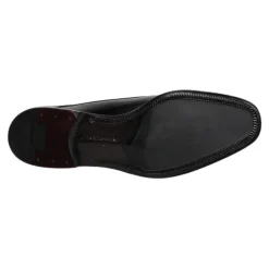 Czarne skórzane buty sznurowane