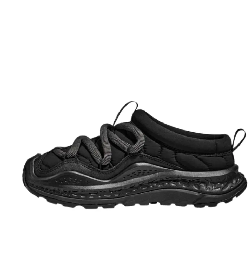 Czarne Sneakersy z Wstawionym Designem