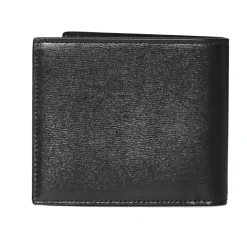 Czarny Portfel East/West z Monogramem