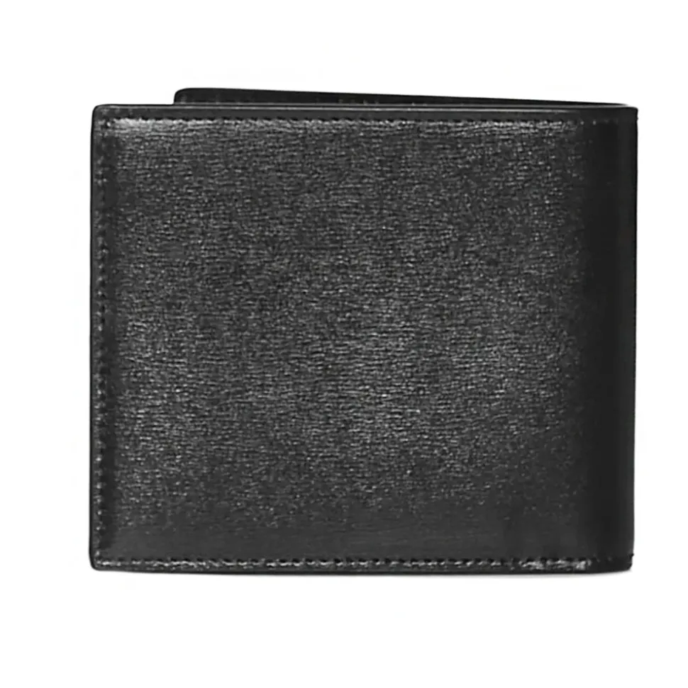 Czarny Portfel East/West z Monogramem