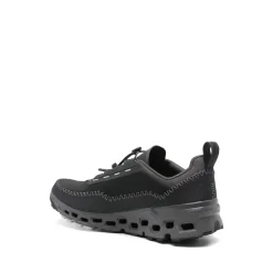 Czarny Sneaker z Zapięciem na Sznurówki