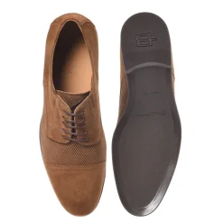 Drukowane zamszowe buty sznurowane