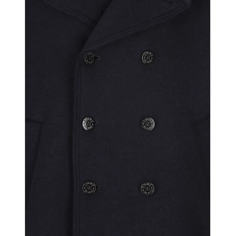 Dwurzędowy Płaszcz Pea Coat