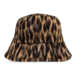 Dwustronny kapelusz typu bucket w panterkę