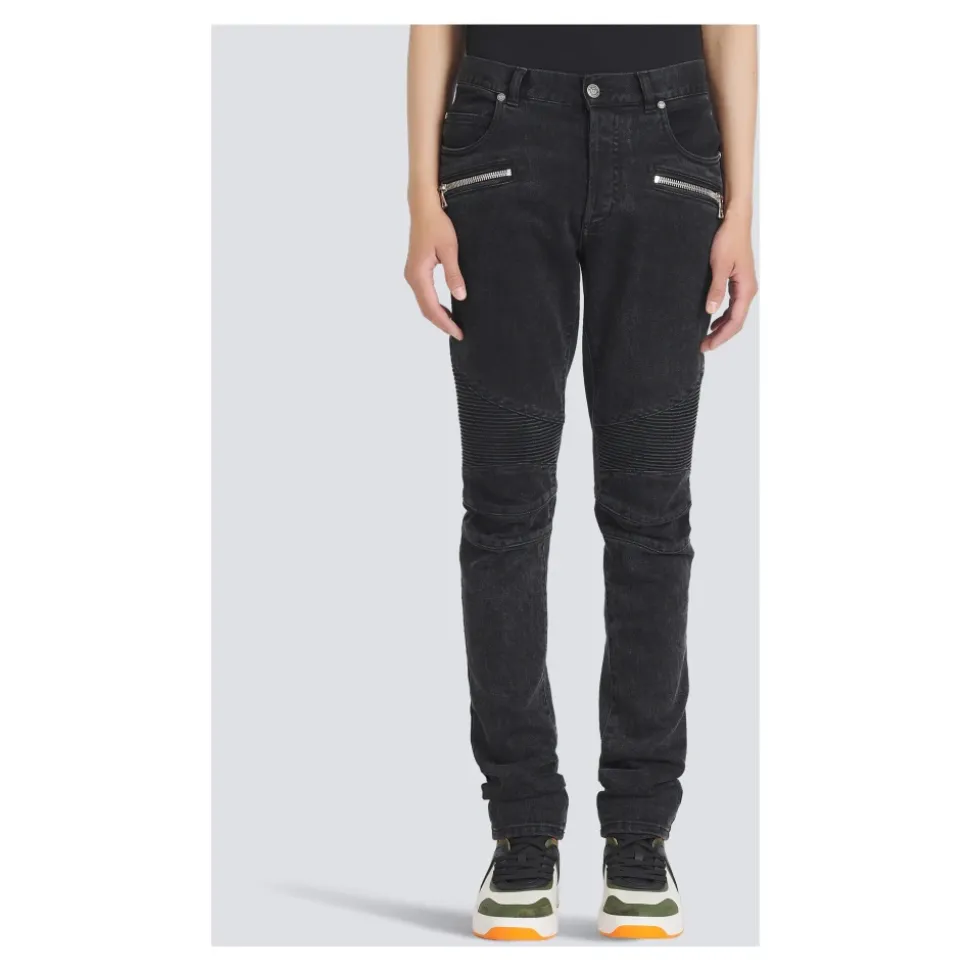 Dzinsy slim fit z bawełny