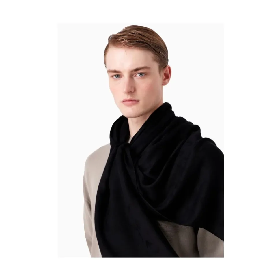 Eagle Jacquard Modal Wiskoza Szalik