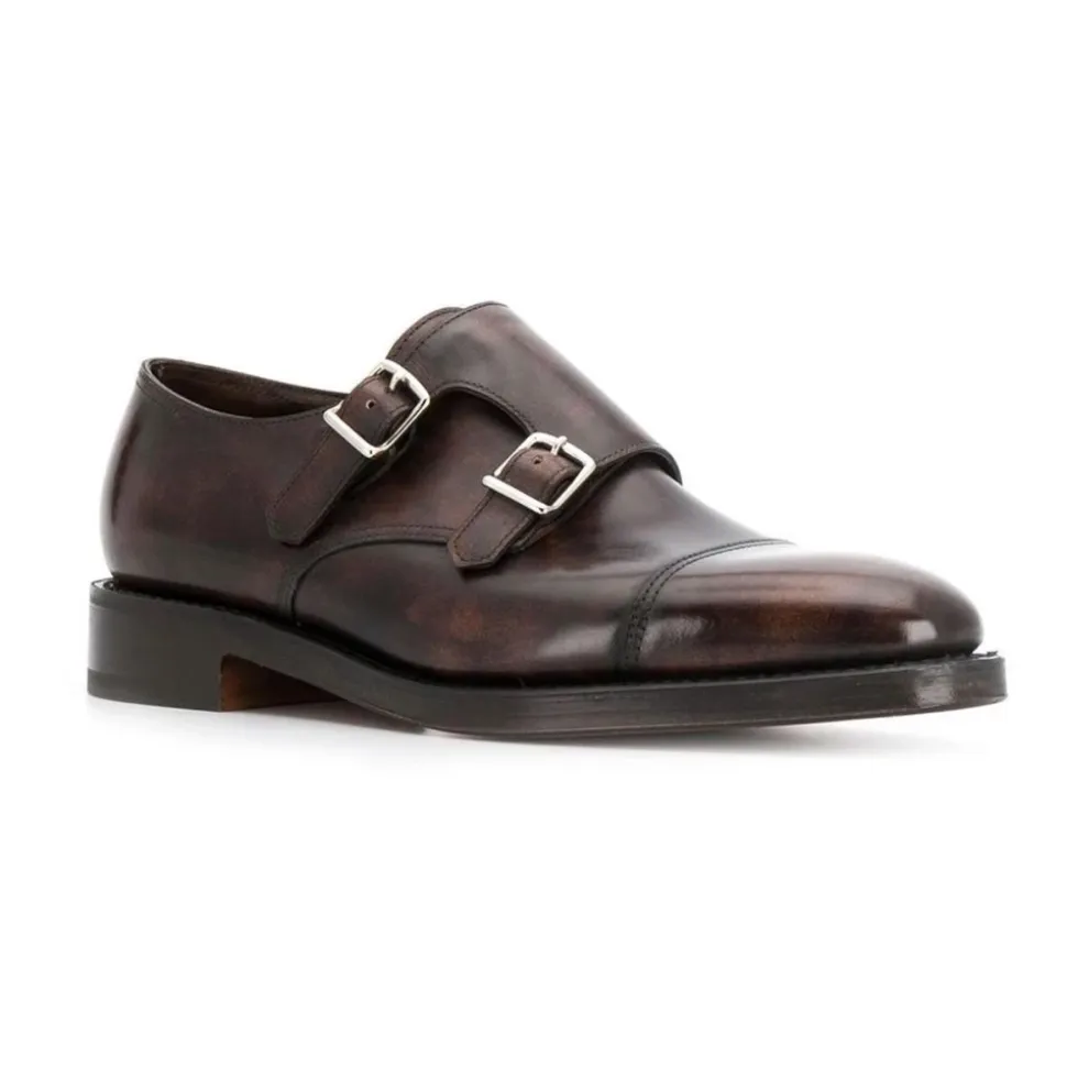 Eleganckie buty Double Monk Strap