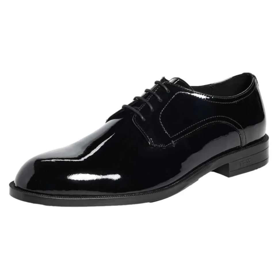 Eleganckie czarne skórzane buty derby