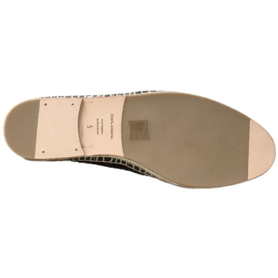 Eleganckie Espadryle z Tkanej Skóry