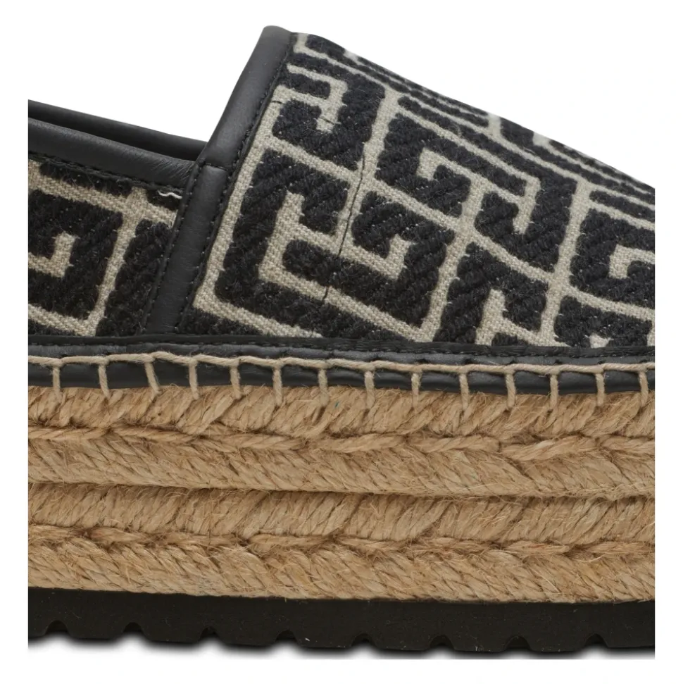 Espadryle Alex z żakardowym monogramem