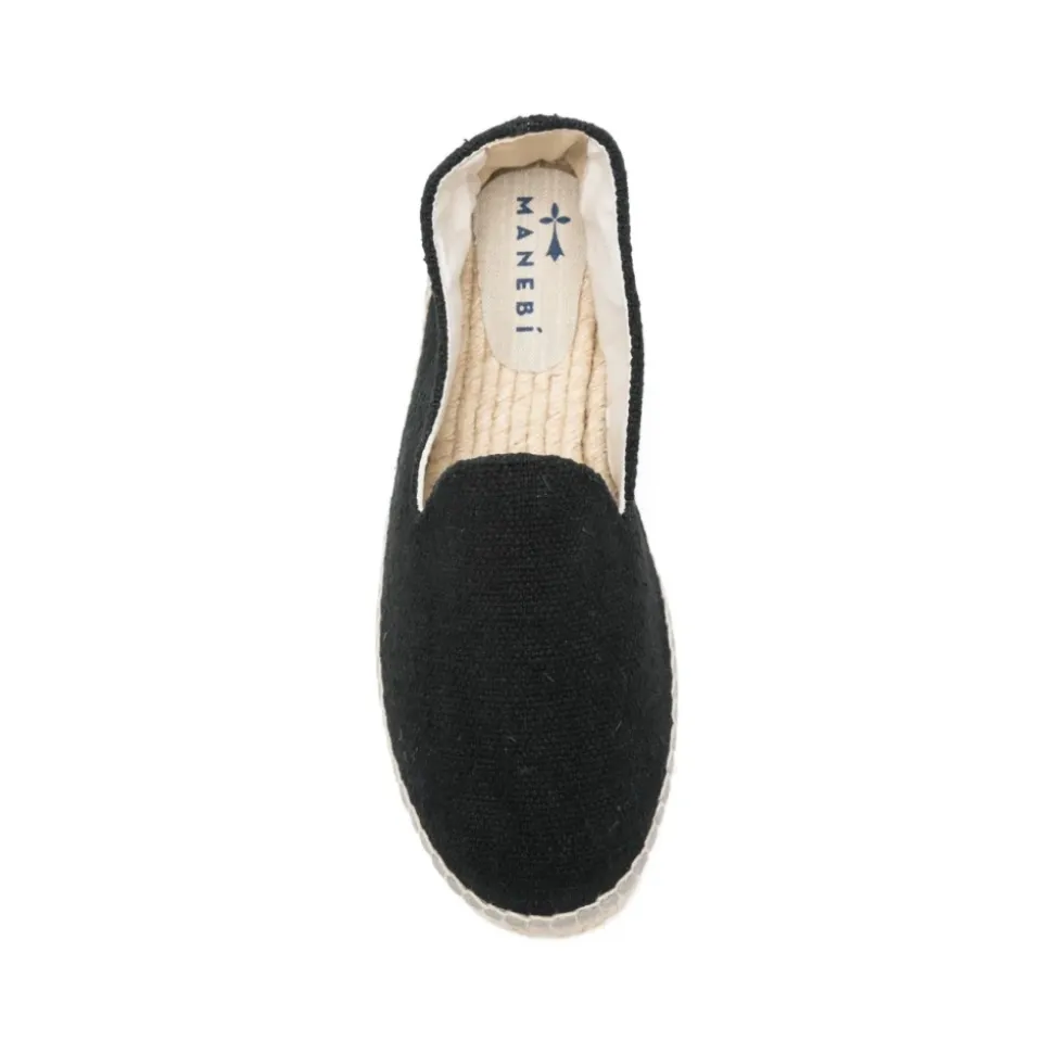 Espadryle płaskie z grubą podeszwą