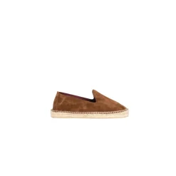 Espadryle zamszowe z ręcznie robioną podeszwą jutową