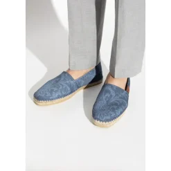 Espadryle z płótna z motywem paisley
