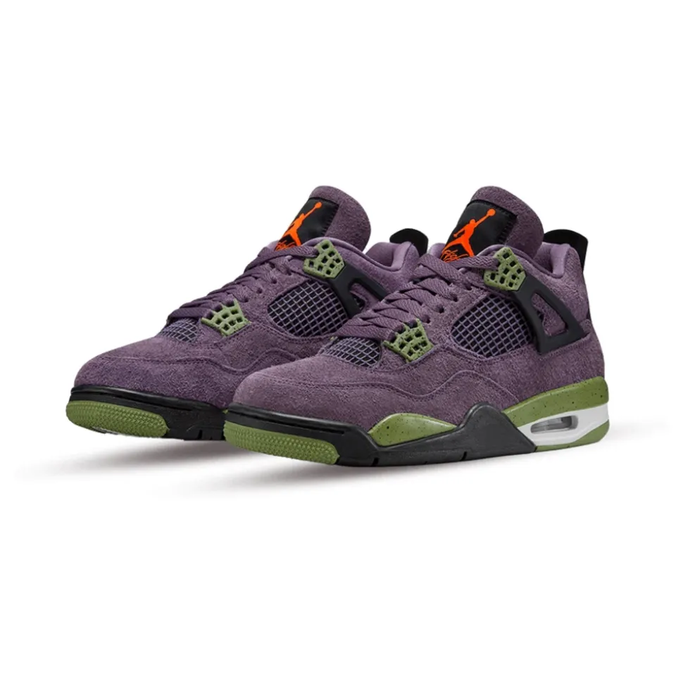 Fioletowe Retro 4 Sneakersy