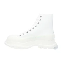 Graffiti Print Platform Sneakers