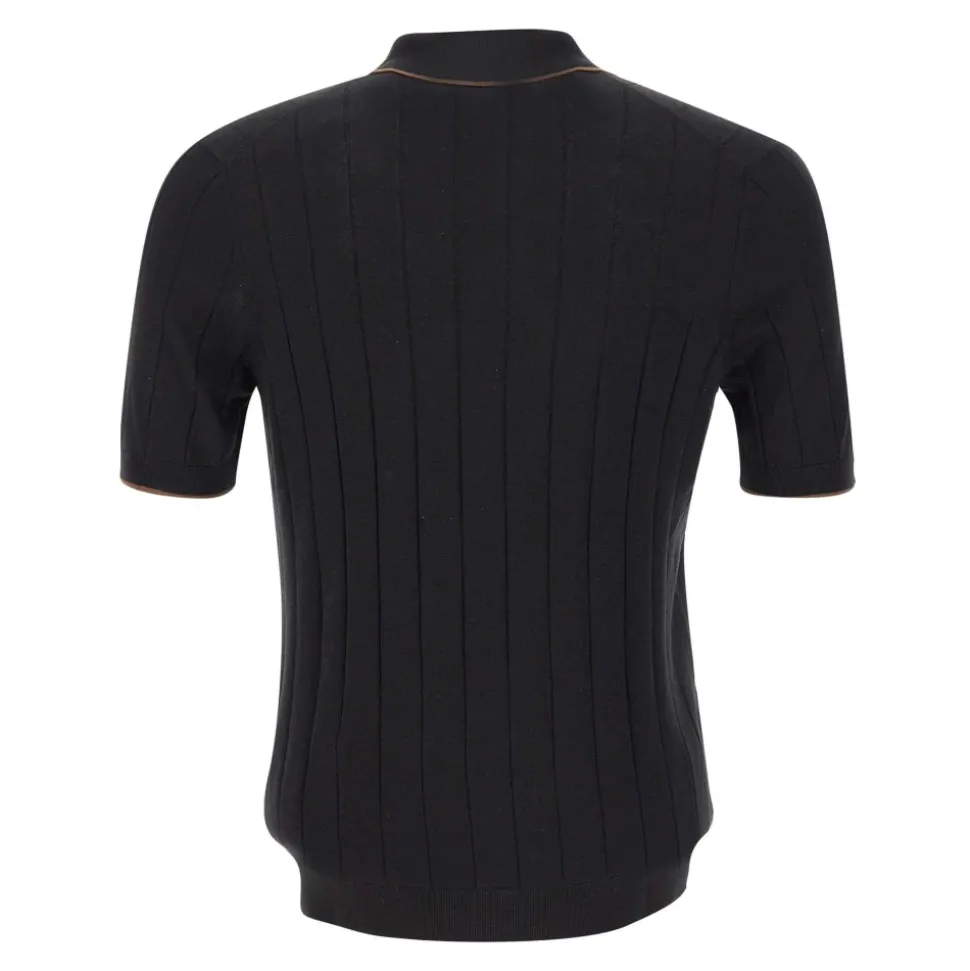 GRAN SASSO T-shirty i Polo CZARNY