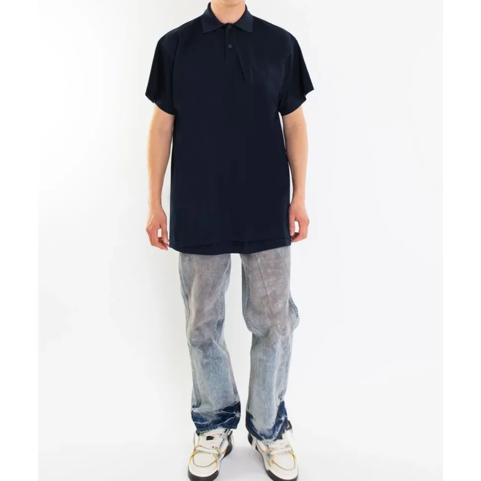Intertwined Polo w Niebieskim