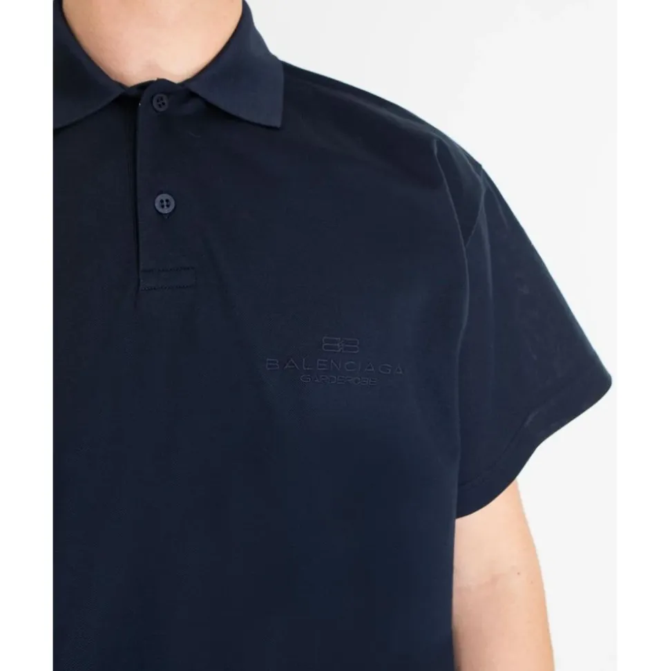 Intertwined Polo w Niebieskim