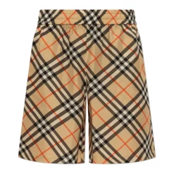Jedwabne szorty w kratę Vintage Check