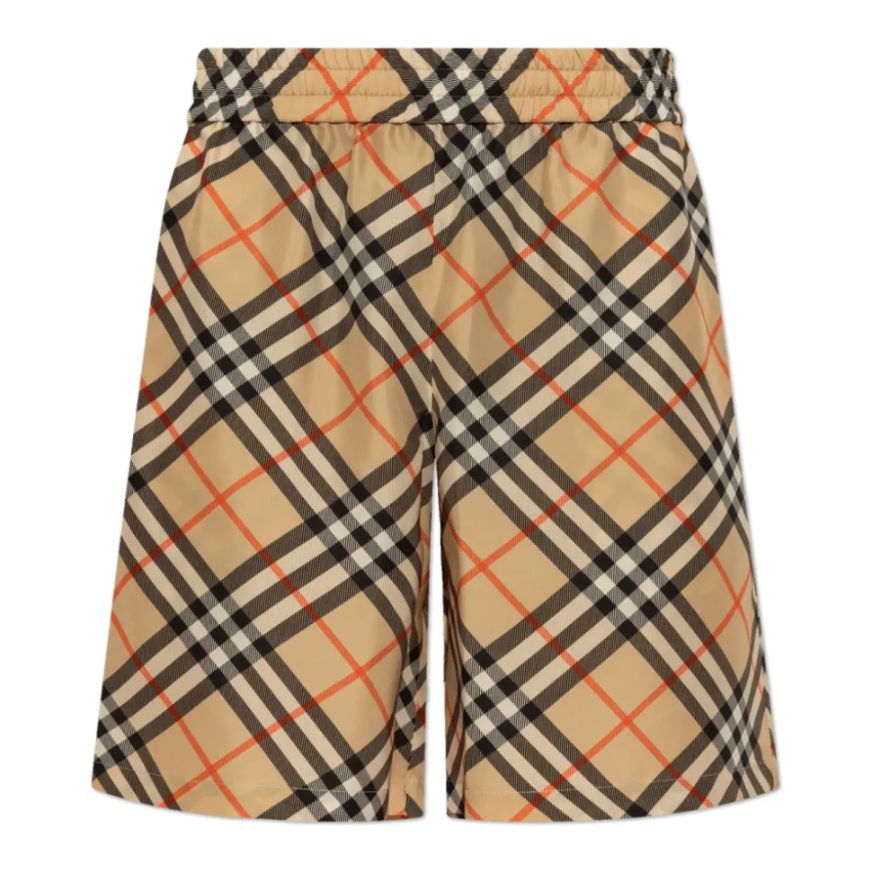 Jedwabne szorty w kratę Vintage Check