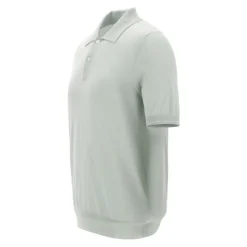 Jedwabno-bawełniana koszulka polo