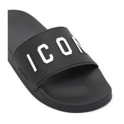 Klapki z nadrukiem logo Black