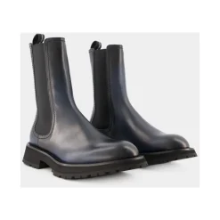 Klasyczne Chelsea Boots z gładkiej skóry cielęcej