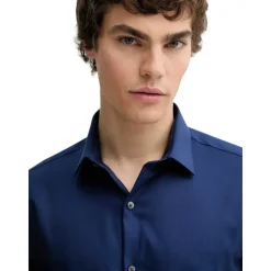 Koszula męska bawełniana slim fit, rozciągliwa, nieprasująca się